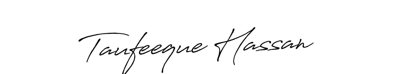 Also You can easily find your signature by using the search form. We will create Taufeeque Hassan name handwritten signature images for you free of cost using Antro_Vectra_Bolder sign style. Taufeeque Hassan signature style 7 images and pictures png