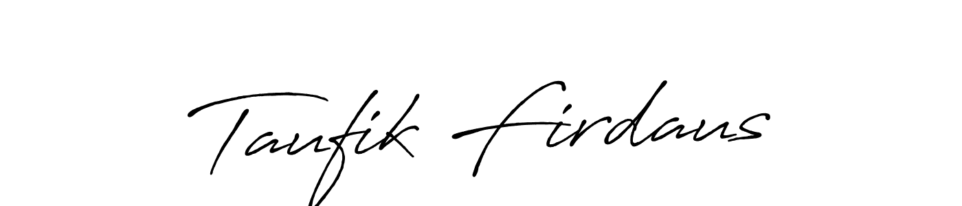 Once you've used our free online signature maker to create your best signature Antro_Vectra_Bolder style, it's time to enjoy all of the benefits that Taufik Firdaus name signing documents. Taufik Firdaus signature style 7 images and pictures png
