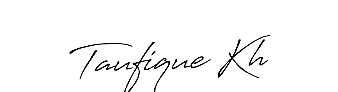 Use a signature maker to create a handwritten signature online. With this signature software, you can design (Antro_Vectra_Bolder) your own signature for name Taufique Kh. Taufique Kh signature style 7 images and pictures png