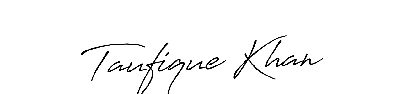 The best way (Antro_Vectra_Bolder) to make a short signature is to pick only two or three words in your name. The name Taufique Khan include a total of six letters. For converting this name. Taufique Khan signature style 7 images and pictures png