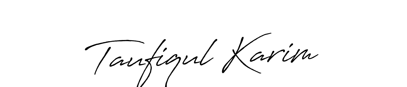 The best way (Antro_Vectra_Bolder) to make a short signature is to pick only two or three words in your name. The name Taufiqul Karim include a total of six letters. For converting this name. Taufiqul Karim signature style 7 images and pictures png