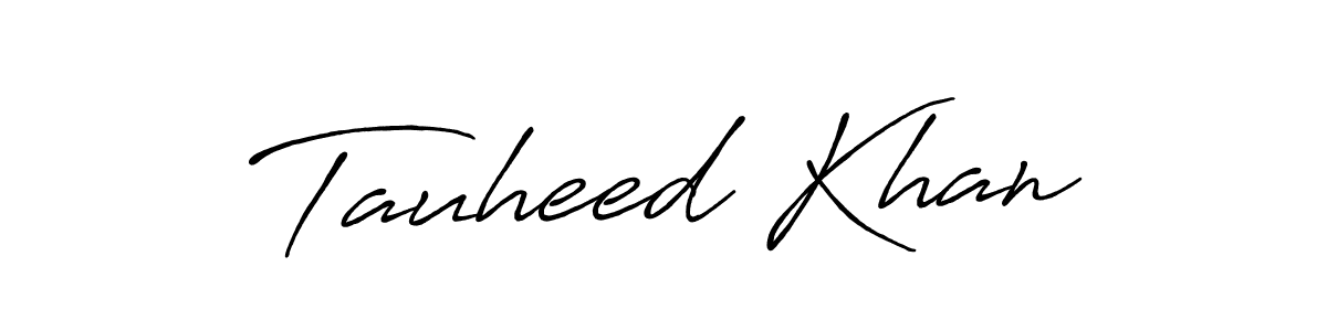 It looks lik you need a new signature style for name Tauheed Khan. Design unique handwritten (Antro_Vectra_Bolder) signature with our free signature maker in just a few clicks. Tauheed Khan signature style 7 images and pictures png