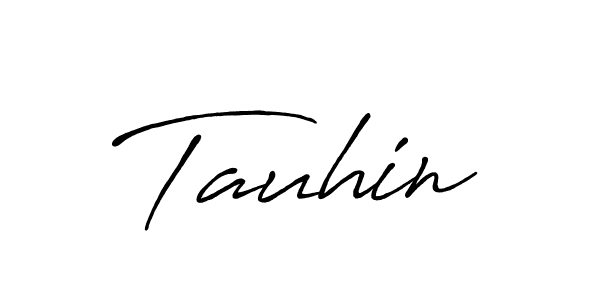Make a beautiful signature design for name Tauhin. With this signature (Antro_Vectra_Bolder) style, you can create a handwritten signature for free. Tauhin signature style 7 images and pictures png