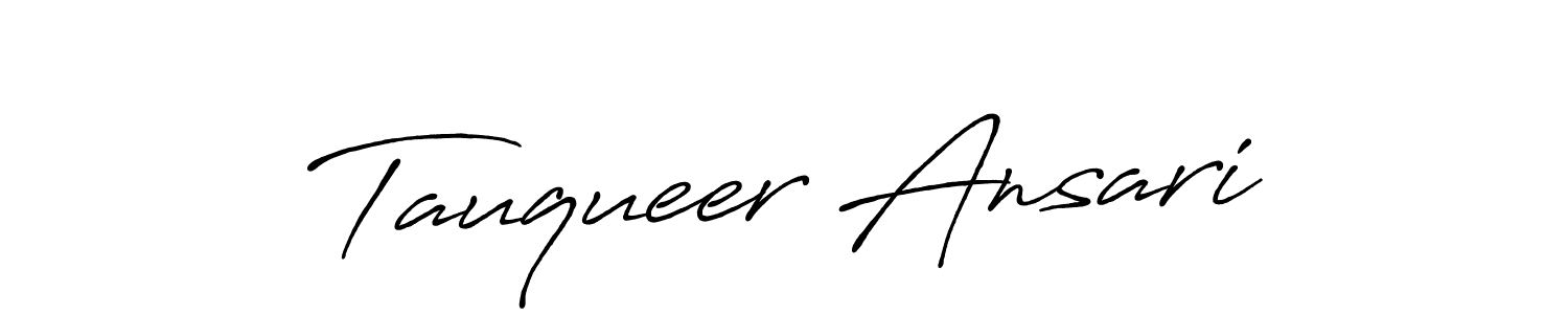 Best and Professional Signature Style for Tauqueer Ansari. Antro_Vectra_Bolder Best Signature Style Collection. Tauqueer Ansari signature style 7 images and pictures png