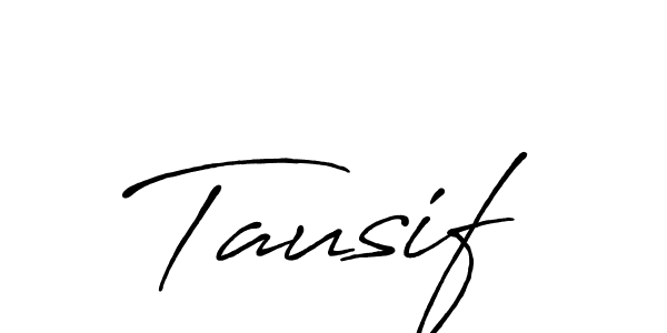 Also You can easily find your signature by using the search form. We will create Tausif name handwritten signature images for you free of cost using Antro_Vectra_Bolder sign style. Tausif signature style 7 images and pictures png