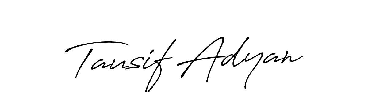 The best way (Antro_Vectra_Bolder) to make a short signature is to pick only two or three words in your name. The name Tausif Adyan include a total of six letters. For converting this name. Tausif Adyan signature style 7 images and pictures png