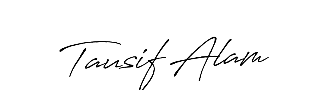 Also You can easily find your signature by using the search form. We will create Tausif Alam name handwritten signature images for you free of cost using Antro_Vectra_Bolder sign style. Tausif Alam signature style 7 images and pictures png