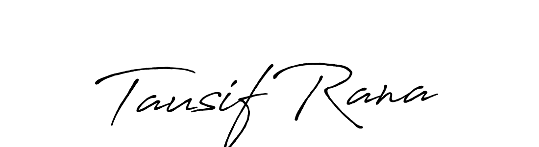 Also You can easily find your signature by using the search form. We will create Tausif Rana name handwritten signature images for you free of cost using Antro_Vectra_Bolder sign style. Tausif Rana signature style 7 images and pictures png