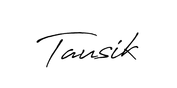 Design your own signature with our free online signature maker. With this signature software, you can create a handwritten (Antro_Vectra_Bolder) signature for name Tausik. Tausik signature style 7 images and pictures png