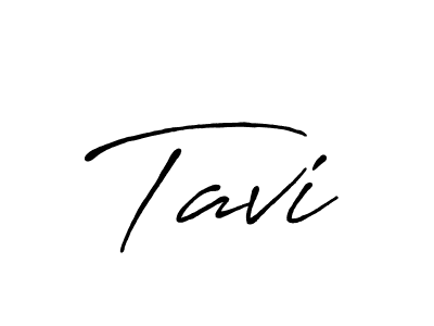 Design your own signature with our free online signature maker. With this signature software, you can create a handwritten (Antro_Vectra_Bolder) signature for name Tavi. Tavi signature style 7 images and pictures png