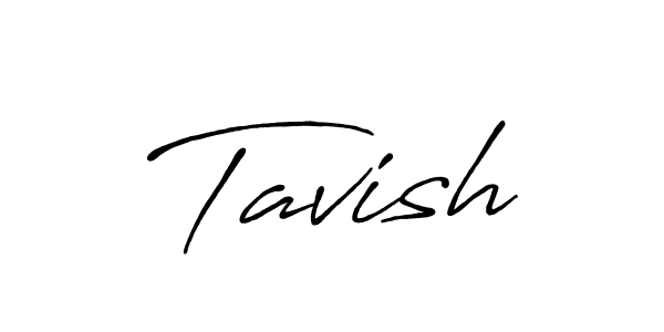 Design your own signature with our free online signature maker. With this signature software, you can create a handwritten (Antro_Vectra_Bolder) signature for name Tavish. Tavish signature style 7 images and pictures png