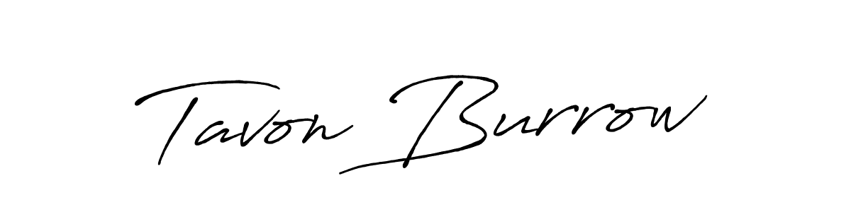 Design your own signature with our free online signature maker. With this signature software, you can create a handwritten (Antro_Vectra_Bolder) signature for name Tavon Burrow. Tavon Burrow signature style 7 images and pictures png