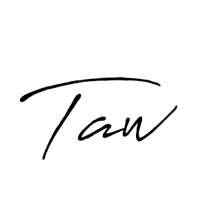 You should practise on your own different ways (Antro_Vectra_Bolder) to write your name (Taw) in signature. don't let someone else do it for you. Taw signature style 7 images and pictures png