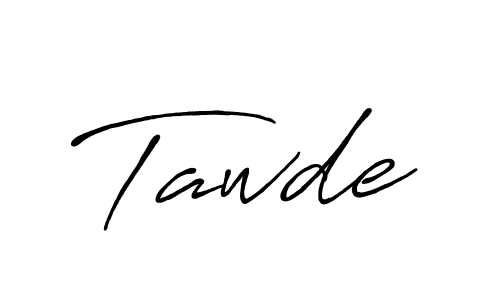 How to make Tawde signature? Antro_Vectra_Bolder is a professional autograph style. Create handwritten signature for Tawde name. Tawde signature style 7 images and pictures png