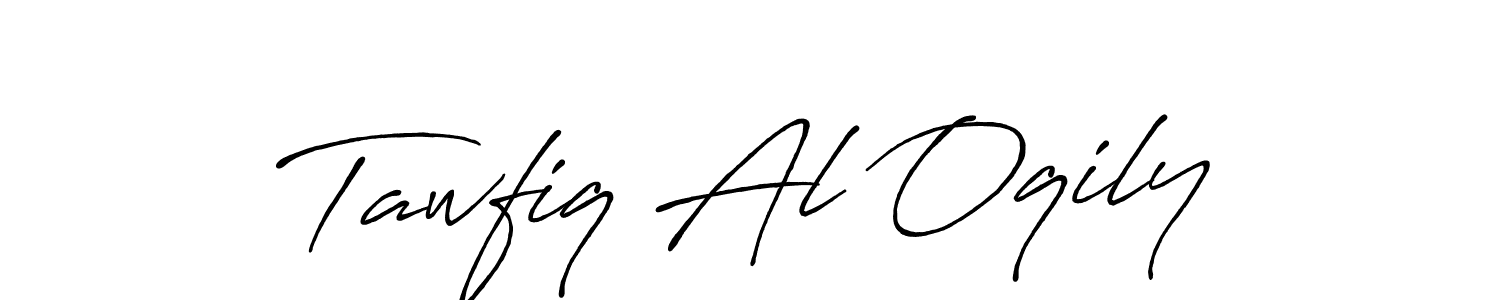 Design your own signature with our free online signature maker. With this signature software, you can create a handwritten (Antro_Vectra_Bolder) signature for name Tawfiq Al Oqily. Tawfiq Al Oqily signature style 7 images and pictures png