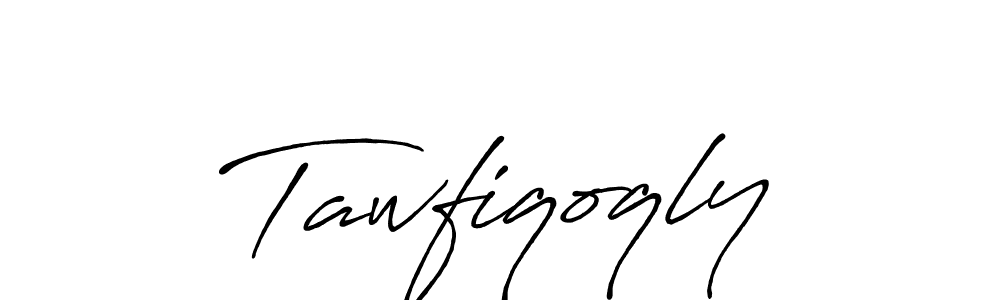 How to make Tawfiqoqly signature? Antro_Vectra_Bolder is a professional autograph style. Create handwritten signature for Tawfiqoqly name. Tawfiqoqly signature style 7 images and pictures png