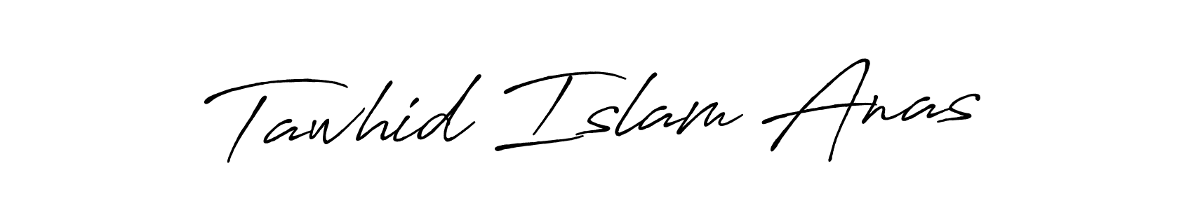 How to make Tawhid Islam Anas name signature. Use Antro_Vectra_Bolder style for creating short signs online. This is the latest handwritten sign. Tawhid Islam Anas signature style 7 images and pictures png