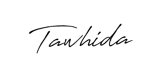 Also You can easily find your signature by using the search form. We will create Tawhida name handwritten signature images for you free of cost using Antro_Vectra_Bolder sign style. Tawhida signature style 7 images and pictures png