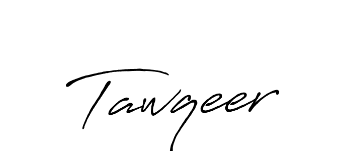 Use a signature maker to create a handwritten signature online. With this signature software, you can design (Antro_Vectra_Bolder) your own signature for name Tawqeer. Tawqeer signature style 7 images and pictures png