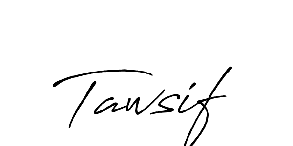 Create a beautiful signature design for name Tawsif. With this signature (Antro_Vectra_Bolder) fonts, you can make a handwritten signature for free. Tawsif signature style 7 images and pictures png