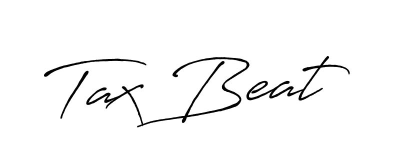 How to make Tax Beat signature? Antro_Vectra_Bolder is a professional autograph style. Create handwritten signature for Tax Beat name. Tax Beat signature style 7 images and pictures png