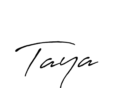 How to make Taya name signature. Use Antro_Vectra_Bolder style for creating short signs online. This is the latest handwritten sign. Taya signature style 7 images and pictures png
