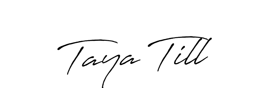 See photos of Taya Till official signature by Spectra . Check more albums & portfolios. Read reviews & check more about Antro_Vectra_Bolder font. Taya Till signature style 7 images and pictures png