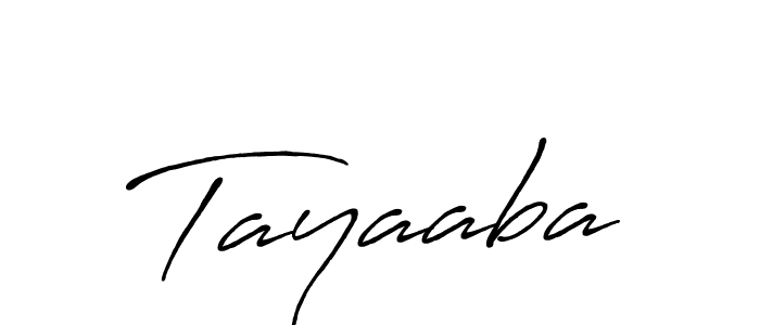 Design your own signature with our free online signature maker. With this signature software, you can create a handwritten (Antro_Vectra_Bolder) signature for name Tayaaba. Tayaaba signature style 7 images and pictures png