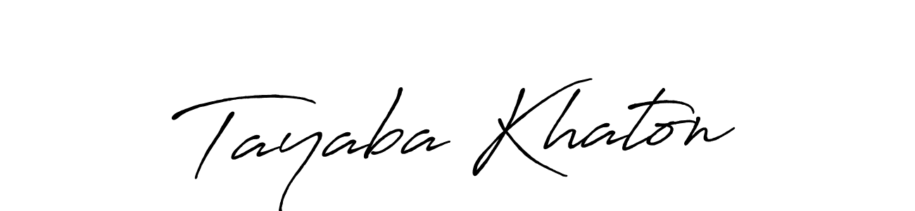 Tayaba Khaton stylish signature style. Best Handwritten Sign (Antro_Vectra_Bolder) for my name. Handwritten Signature Collection Ideas for my name Tayaba Khaton. Tayaba Khaton signature style 7 images and pictures png