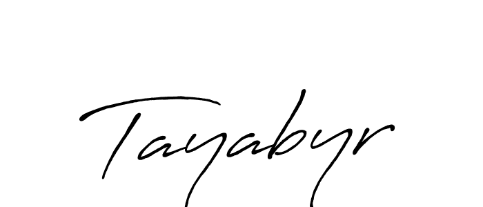 Create a beautiful signature design for name Tayabyr. With this signature (Antro_Vectra_Bolder) fonts, you can make a handwritten signature for free. Tayabyr signature style 7 images and pictures png