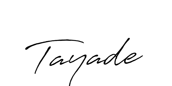 Also we have Tayade name is the best signature style. Create professional handwritten signature collection using Antro_Vectra_Bolder autograph style. Tayade signature style 7 images and pictures png