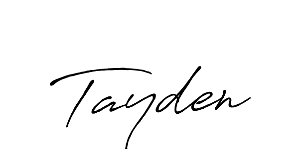 How to make Tayden name signature. Use Antro_Vectra_Bolder style for creating short signs online. This is the latest handwritten sign. Tayden signature style 7 images and pictures png