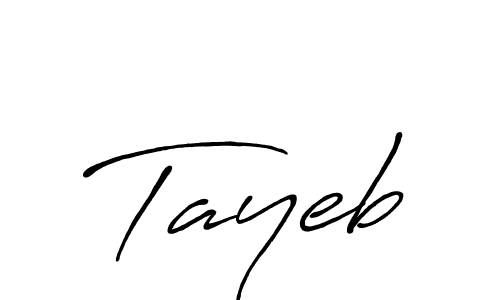 Tayeb stylish signature style. Best Handwritten Sign (Antro_Vectra_Bolder) for my name. Handwritten Signature Collection Ideas for my name Tayeb. Tayeb signature style 7 images and pictures png