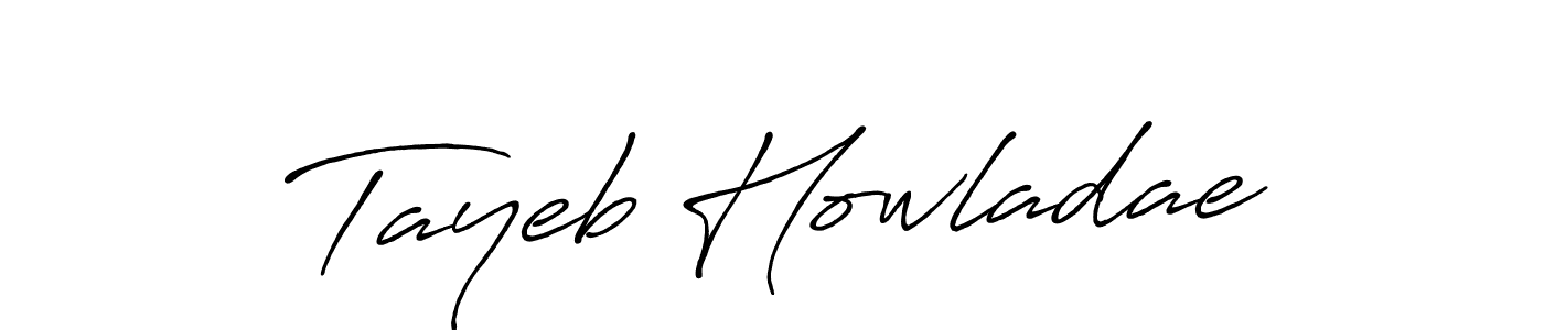 Antro_Vectra_Bolder is a professional signature style that is perfect for those who want to add a touch of class to their signature. It is also a great choice for those who want to make their signature more unique. Get Tayeb Howladae name to fancy signature for free. Tayeb Howladae signature style 7 images and pictures png