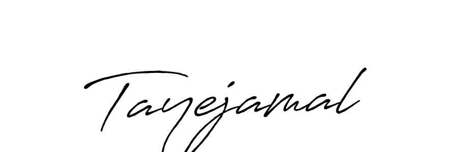 Create a beautiful signature design for name Tayejamal. With this signature (Antro_Vectra_Bolder) fonts, you can make a handwritten signature for free. Tayejamal signature style 7 images and pictures png