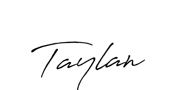 Use a signature maker to create a handwritten signature online. With this signature software, you can design (Antro_Vectra_Bolder) your own signature for name Taylan. Taylan signature style 7 images and pictures png