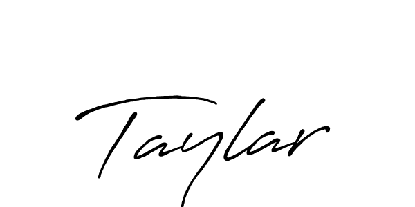 How to make Taylar name signature. Use Antro_Vectra_Bolder style for creating short signs online. This is the latest handwritten sign. Taylar signature style 7 images and pictures png