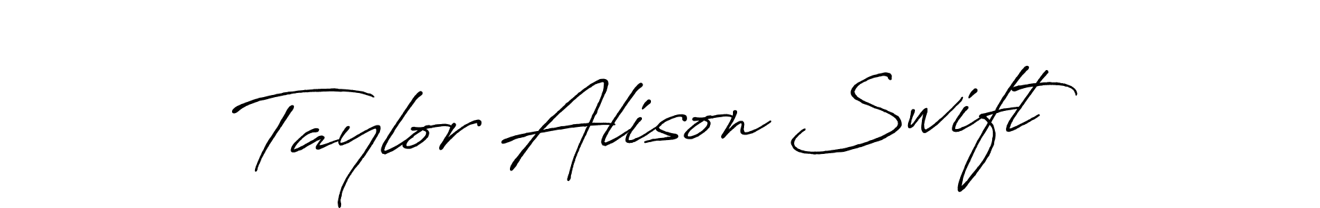 The best way (Antro_Vectra_Bolder) to make a short signature is to pick only two or three words in your name. The name Taylor Alison Swift include a total of six letters. For converting this name. Taylor Alison Swift signature style 7 images and pictures png