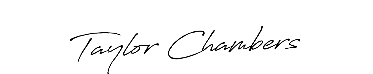 Create a beautiful signature design for name Taylor Chambers. With this signature (Antro_Vectra_Bolder) fonts, you can make a handwritten signature for free. Taylor Chambers signature style 7 images and pictures png