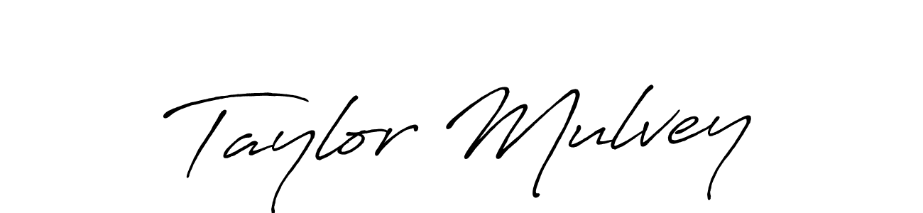 It looks lik you need a new signature style for name Taylor Mulvey. Design unique handwritten (Antro_Vectra_Bolder) signature with our free signature maker in just a few clicks. Taylor Mulvey signature style 7 images and pictures png