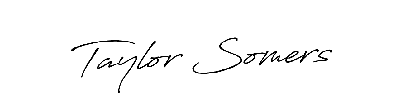 Use a signature maker to create a handwritten signature online. With this signature software, you can design (Antro_Vectra_Bolder) your own signature for name Taylor Somers. Taylor Somers signature style 7 images and pictures png