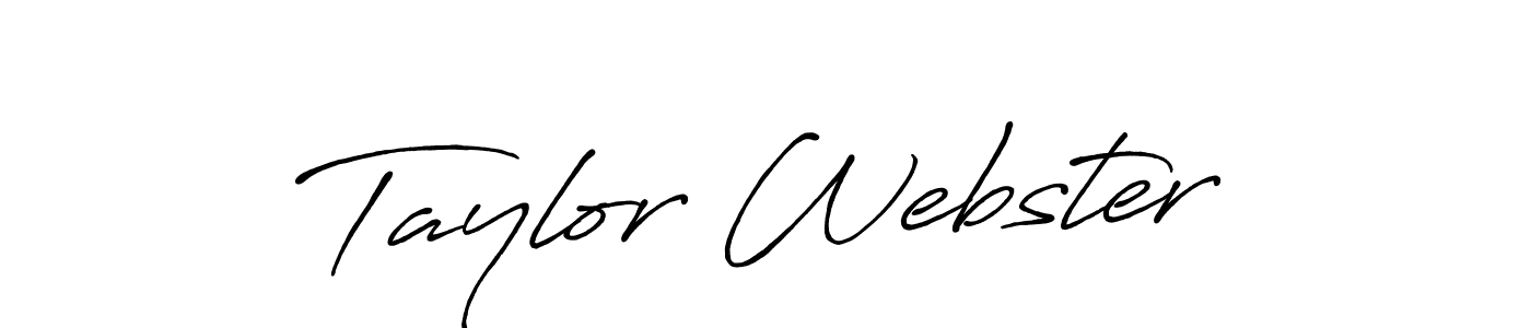 Create a beautiful signature design for name Taylor Webster. With this signature (Antro_Vectra_Bolder) fonts, you can make a handwritten signature for free. Taylor Webster signature style 7 images and pictures png