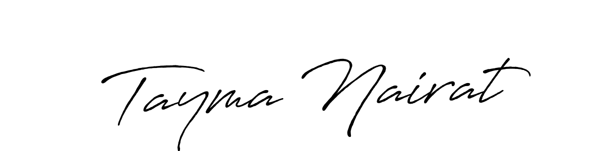 It looks lik you need a new signature style for name Tayma Nairat. Design unique handwritten (Antro_Vectra_Bolder) signature with our free signature maker in just a few clicks. Tayma Nairat signature style 7 images and pictures png