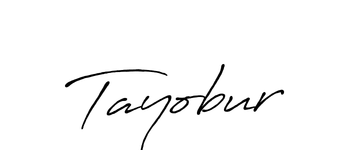 The best way (Antro_Vectra_Bolder) to make a short signature is to pick only two or three words in your name. The name Tayobur include a total of six letters. For converting this name. Tayobur signature style 7 images and pictures png