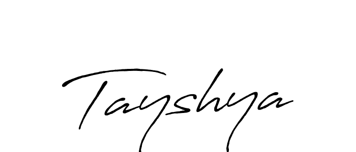 Use a signature maker to create a handwritten signature online. With this signature software, you can design (Antro_Vectra_Bolder) your own signature for name Tayshya. Tayshya signature style 7 images and pictures png