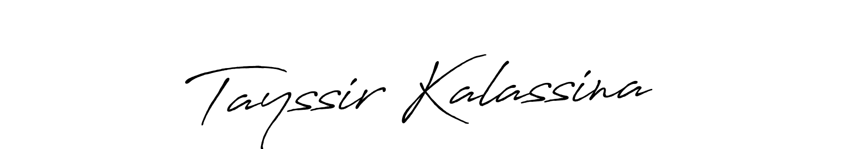 Use a signature maker to create a handwritten signature online. With this signature software, you can design (Antro_Vectra_Bolder) your own signature for name Tayssir Kalassina. Tayssir Kalassina signature style 7 images and pictures png