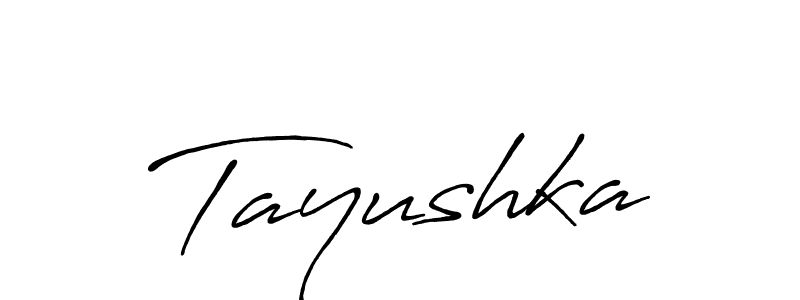 Use a signature maker to create a handwritten signature online. With this signature software, you can design (Antro_Vectra_Bolder) your own signature for name Tayushka. Tayushka signature style 7 images and pictures png