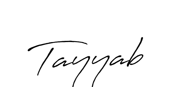 How to make Tayyab name signature. Use Antro_Vectra_Bolder style for creating short signs online. This is the latest handwritten sign. Tayyab signature style 7 images and pictures png