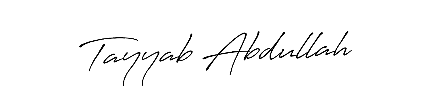 Similarly Antro_Vectra_Bolder is the best handwritten signature design. Signature creator online .You can use it as an online autograph creator for name Tayyab Abdullah. Tayyab Abdullah signature style 7 images and pictures png