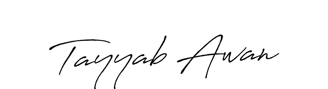 Make a beautiful signature design for name Tayyab Awan. Use this online signature maker to create a handwritten signature for free. Tayyab Awan signature style 7 images and pictures png